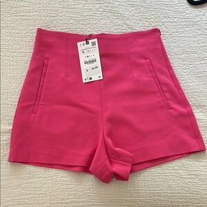 Zara Pink High Waist Shorts